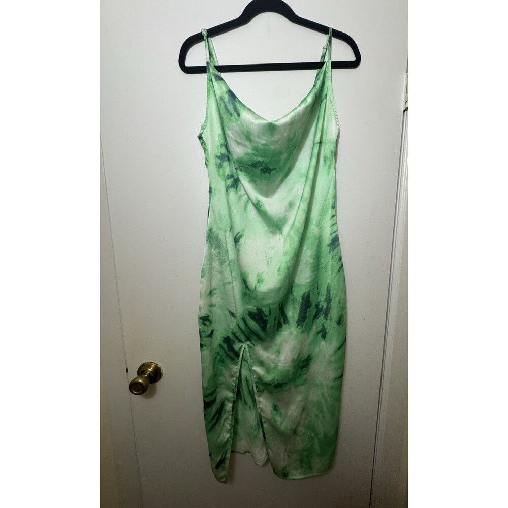 Pretty Little Thing Green Summer Dress Size 8